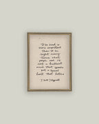 To Be Kind Framed Antique Print