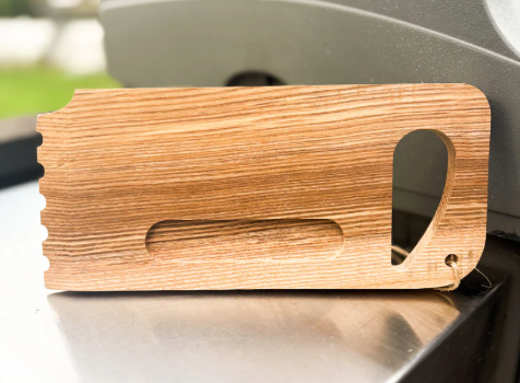 Outset Wood Grill Scraper, 10", Bamboo