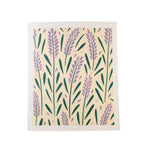 Lavender Patterned Swedish Dishcloths - Sponge Cloths
