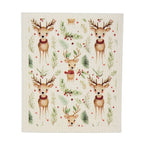 Christmas Reindeer Swedish Dishcloths Holiday Decor